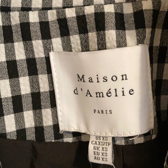 *Host pick!* Maison d’Amelie b&w checkered blazer - Picture 3 of 10